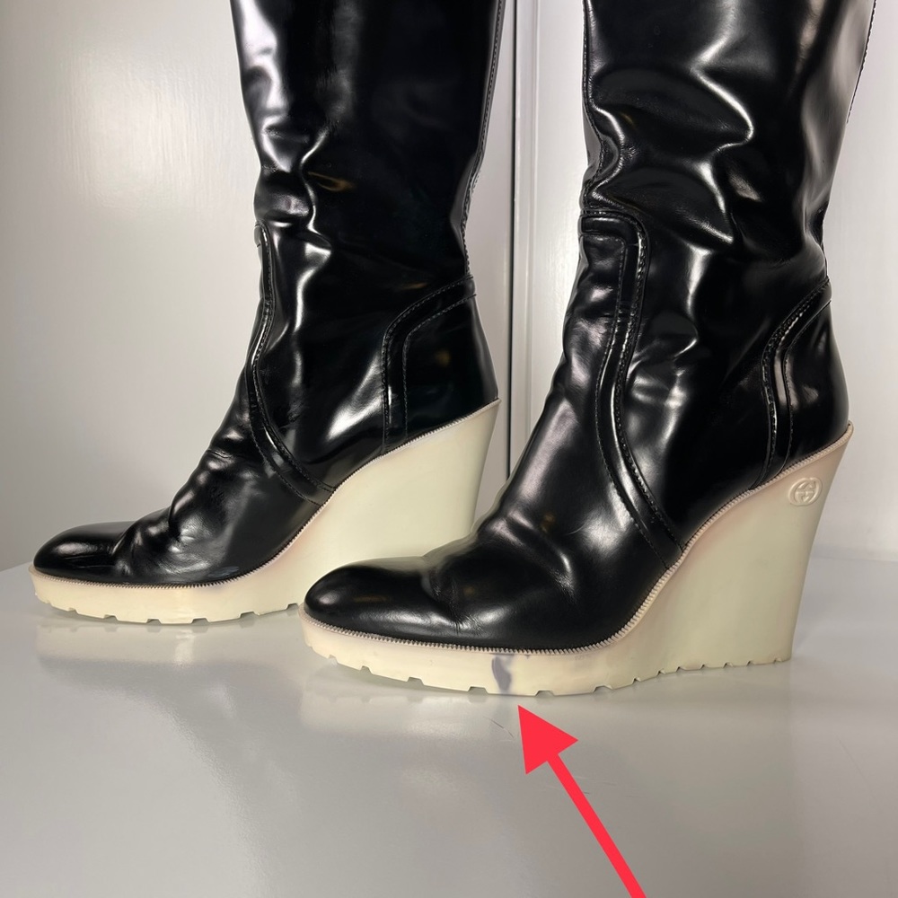 Gucci Patent Leather Boots - Picture 8 of 16